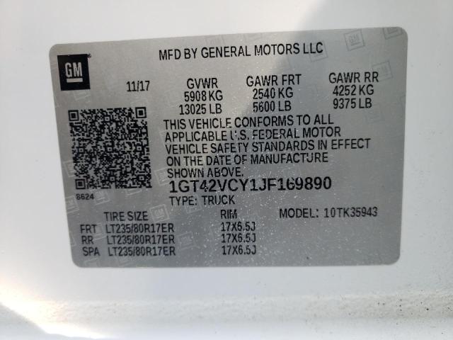 Photo 9 VIN: 1GT42VCY1JF169890 - GMC SIERRA K35 