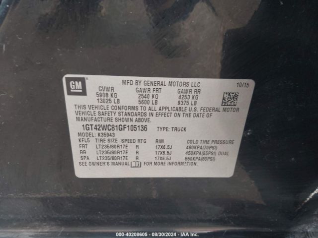 Photo 8 VIN: 1GT42WC81GF105136 - GMC SIERRA 