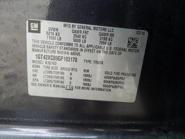 Photo 9 VIN: 1GT42XC89GF183170 - GMC SIERRA K35 