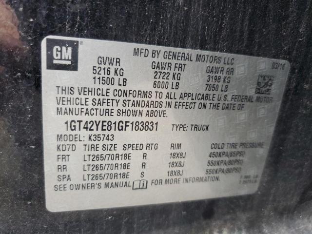 Photo 11 VIN: 1GT42YE81GF183831 - GMC SIERRA K35 