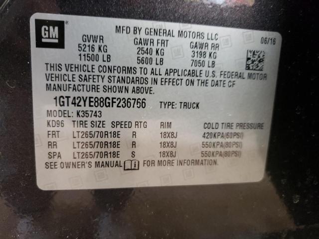 Photo 11 VIN: 1GT42YE88GF236766 - GMC SIERRA K35 