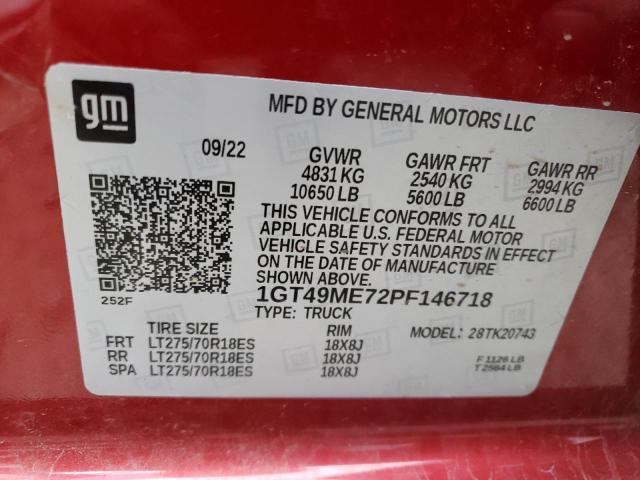 Photo 12 VIN: 1GT49ME72PF146718 - GMC SIERRA K25 