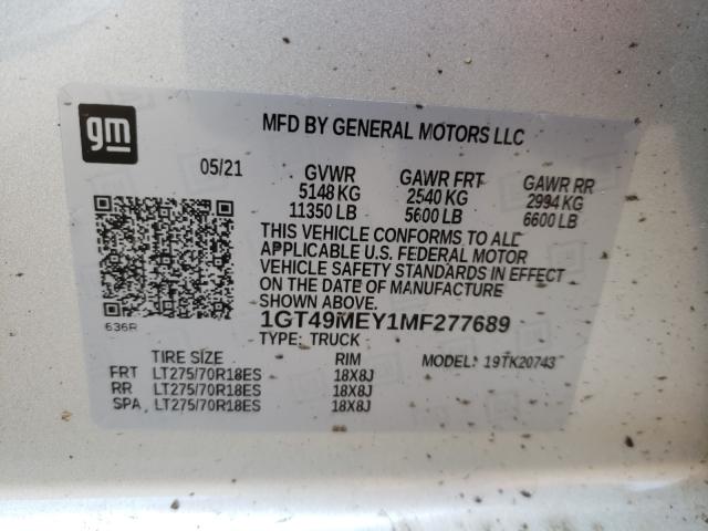 Photo 9 VIN: 1GT49MEY1MF277689 - GMC SIERRA K25 