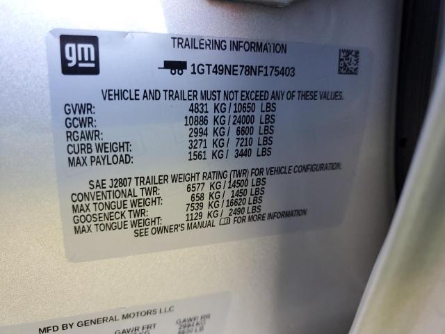 Photo 11 VIN: 1GT49NE78NF175403 - GMC SIERRA K25 