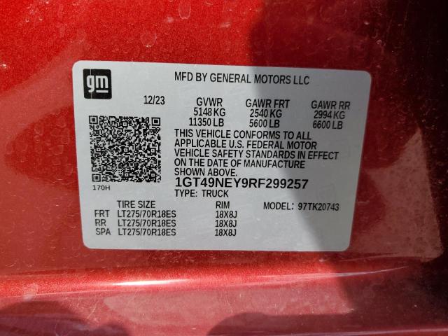 Photo 11 VIN: 1GT49NEY9RF299257 - GMC SIERRA 