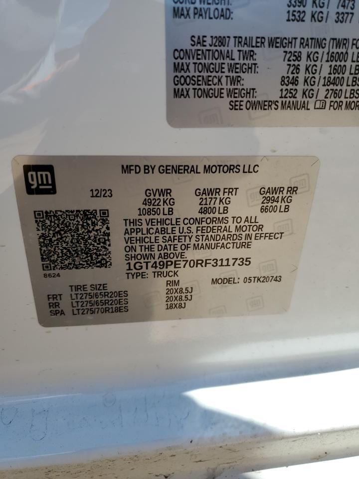 Photo 11 VIN: 1GT49PE70RF311735 - GMC SIERRA K25 