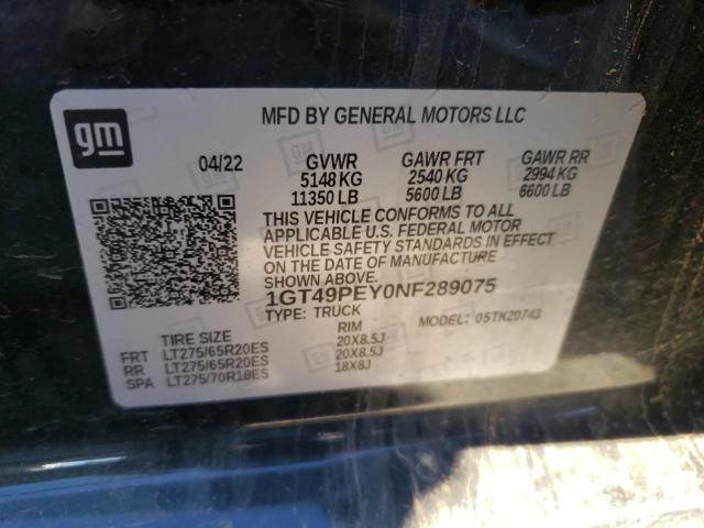 Photo 11 VIN: 1GT49PEY0NF289075 - GMC SIERRA K25 