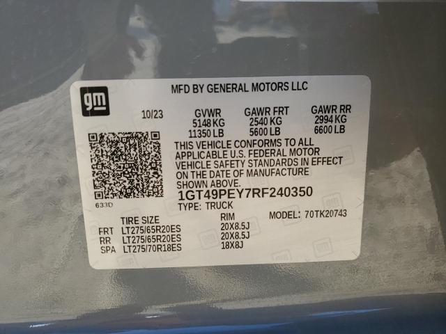 Photo 11 VIN: 1GT49PEY7RF240350 - GMC SIERRA K25 