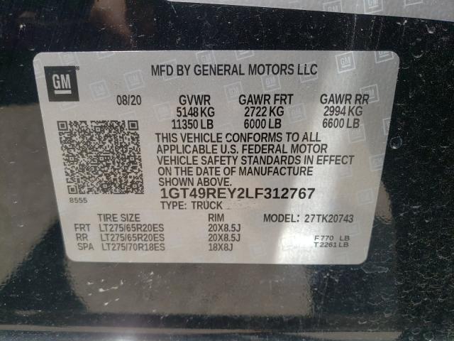 Photo 9 VIN: 1GT49REY2LF312767 - GMC SIERRA K25 