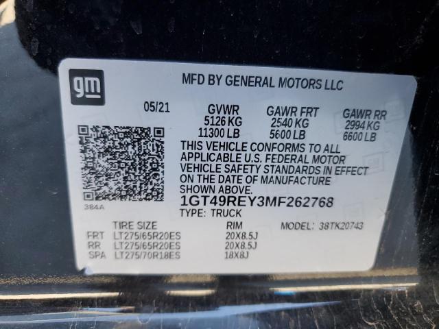 Photo 11 VIN: 1GT49REY3MF262768 - GMC SIERRA K25 