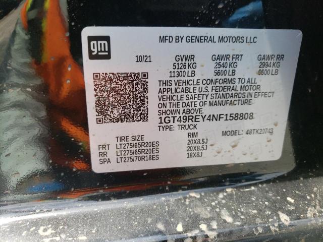 Photo 9 VIN: 1GT49REY4NF158808 - GMC SIERRA K25 