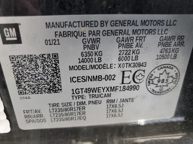 Photo 11 VIN: 1GT49WEYXMF184990 - GMC SIERRA K35 