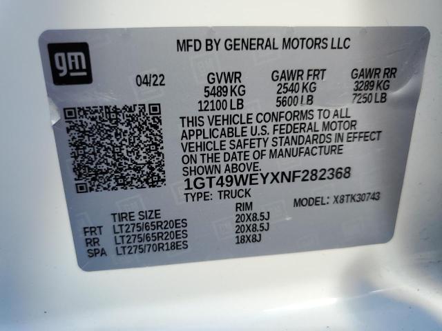 Photo 11 VIN: 1GT49WEYXNF282368 - GMC SIERRA K35 