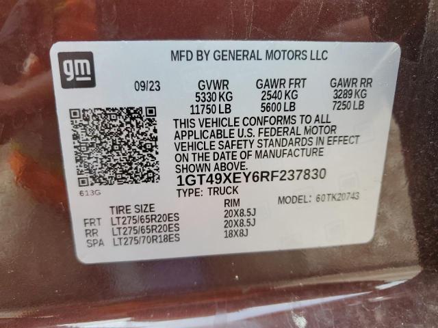 Photo 12 VIN: 1GT49XEY6RF237830 - GMC SIERRA K25 