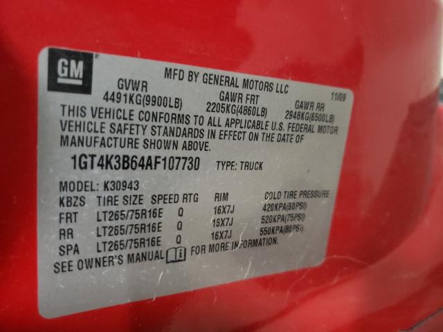 Photo 9 VIN: 1GT4K3B64AF107730 - GMC SIERRA K35 