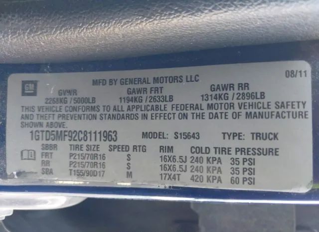 Photo 8 VIN: 1GTD5MF92C8111963 - GMC CANYON 