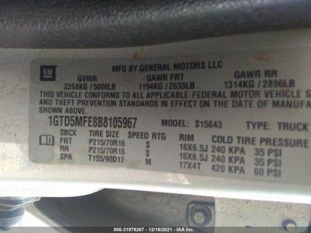 Photo 8 VIN: 1GTD5MFE8B8105967 - GMC CANYON 