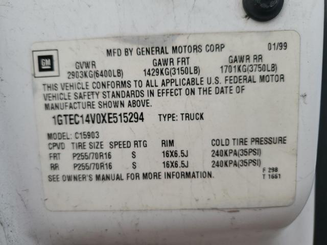 Photo 11 VIN: 1GTEC14V0XE515294 - GMC NEW SIERRA 