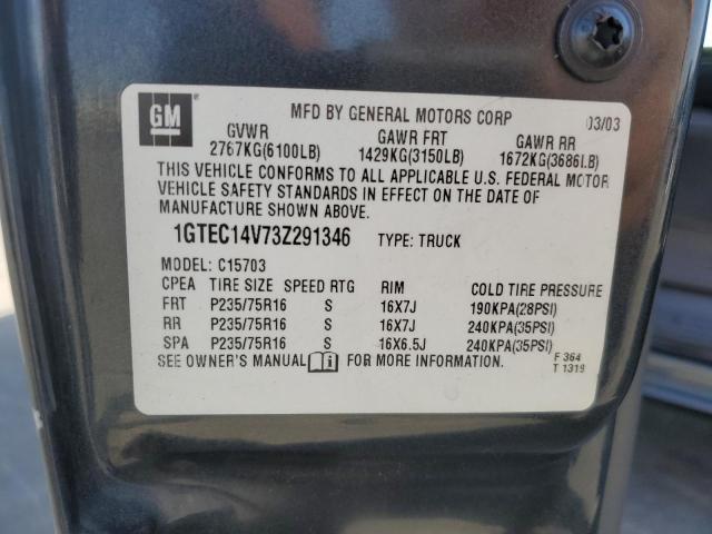 Photo 11 VIN: 1GTEC14V73Z291346 - GMC NEW SIERRA 