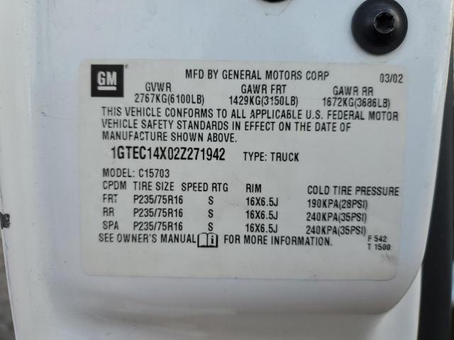 Photo 12 VIN: 1GTEC14X02Z271942 - GMC SIERRA 