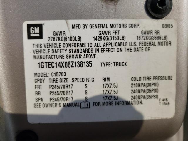 Photo 11 VIN: 1GTEC14X06Z138135 - GMC NEW SIERRA 