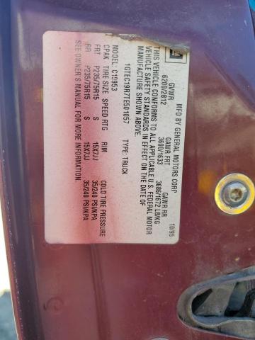 Photo 12 VIN: 1GTEC19R7TE501057 - GMC SIERRA C15 