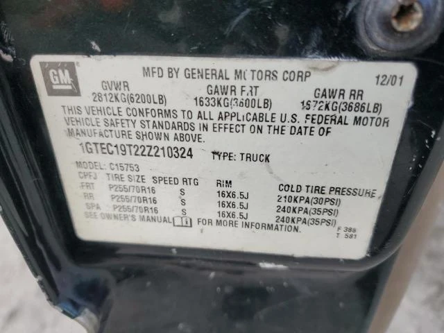 Photo 11 VIN: 1GTEC19T22Z210324 - GMC NEW SIERRA 