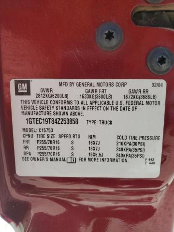 Photo 11 VIN: 1GTEC19T84Z253858 - GMC SIERRA 