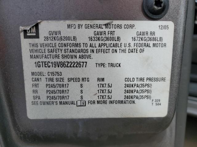 Photo 11 VIN: 1GTEC19V86Z222677 - GMC NEW SIERRA 