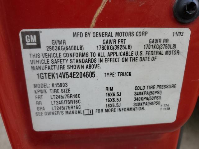 Photo 12 VIN: 1GTEK14V54E204605 - GMC NEW SIERRA 