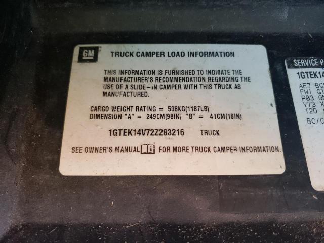 Photo 11 VIN: 1GTEK14V72Z283216 - GMC NEW SIERRA 