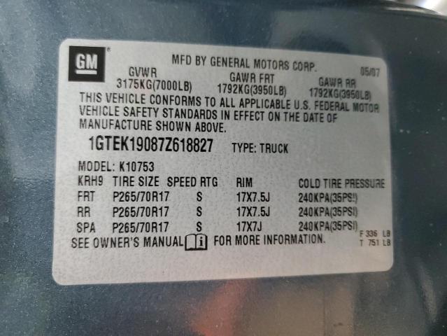 Photo 11 VIN: 1GTEK19087Z618827 - GMC SIERRA 