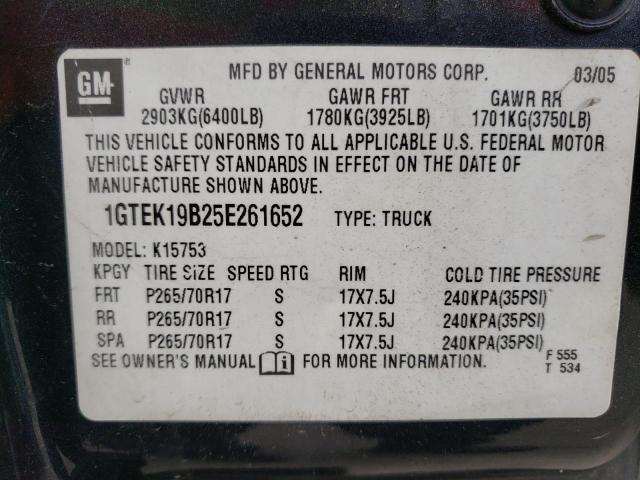 Photo 11 VIN: 1GTEK19B25E261652 - GMC SIERRA 