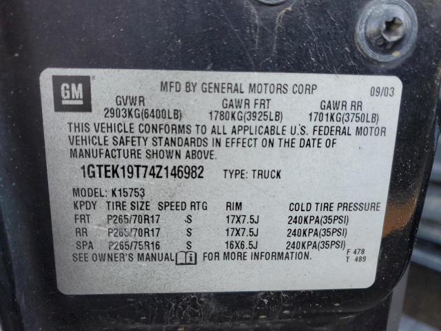 Photo 11 VIN: 1GTEK19T74Z146982 - GMC SIERRA 