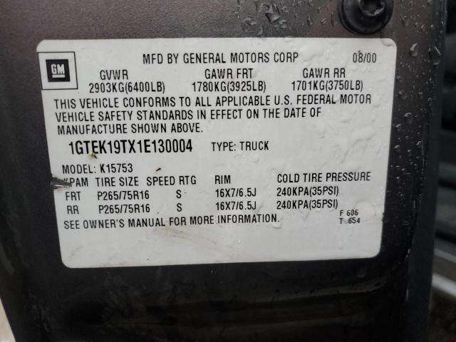 Photo 11 VIN: 1GTEK19TX1E130004 - GMC SIERRA 