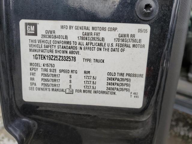 Photo 11 VIN: 1GTEK19Z25Z332578 - GMC SIERRA 