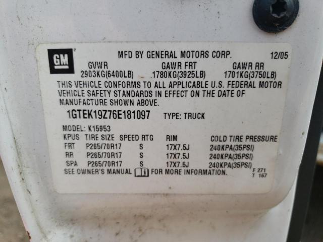 Photo 11 VIN: 1GTEK19Z76E181097 - GMC NEW SIERRA 