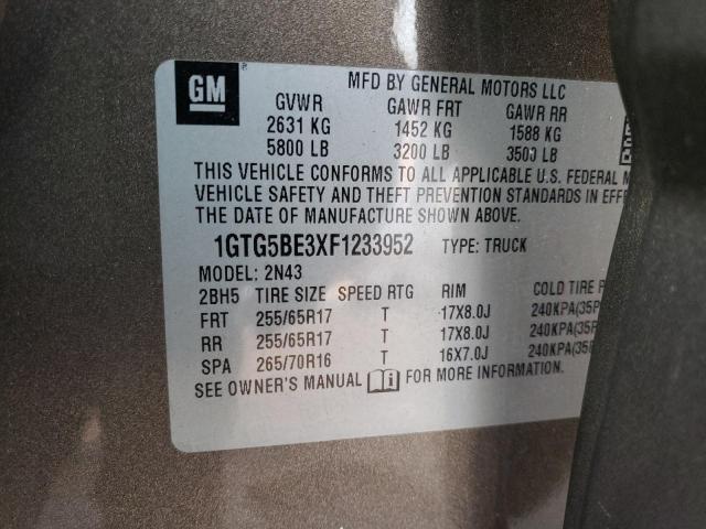 Photo 11 VIN: 1GTG5BE3XF1233952 - GMC CANYON SLE 