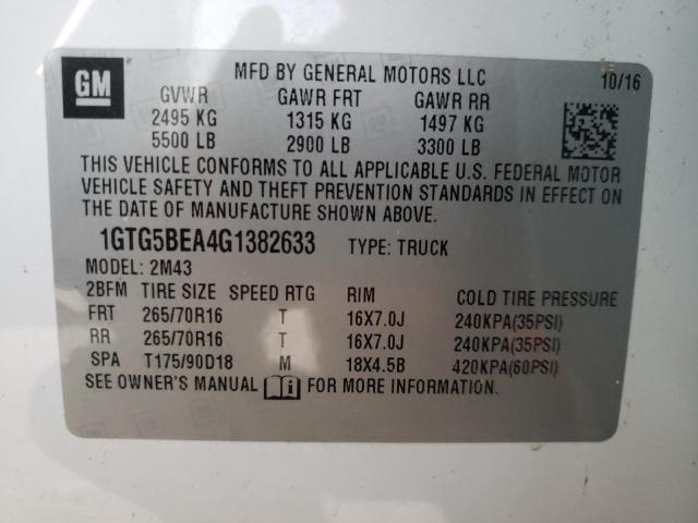 Photo 9 VIN: 1GTG5BEA4G1382633 - GMC CANYON 