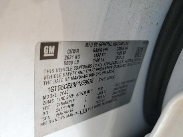 Photo 9 VIN: 1GTG5CE33F1259976 - GMC CANYON SLT 