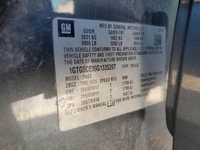 Photo 12 VIN: 1GTG5CE36G1335207 - GMC CANYON 