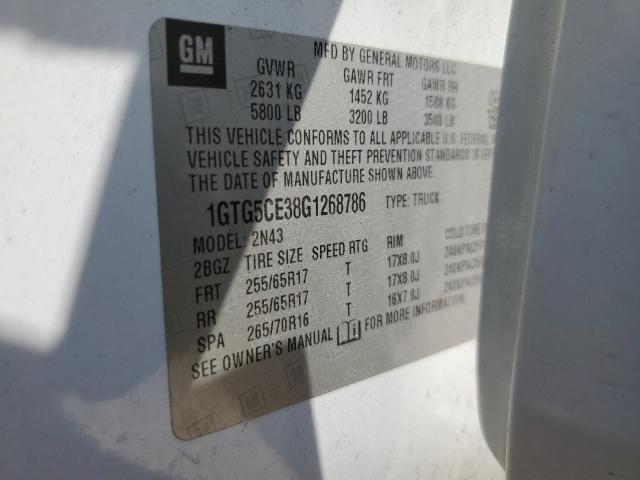 Photo 11 VIN: 1GTG5CE38G1268786 - GMC CANYON SLE 