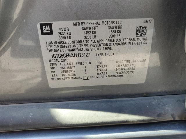 Photo 11 VIN: 1GTG5CEN2J1128127 - GMC CANYON SLE 