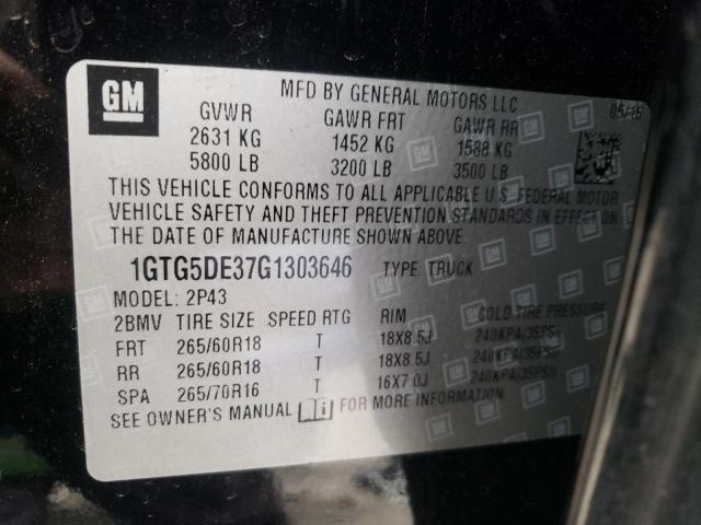 Photo 9 VIN: 1GTG5DE37G1303646 - GMC CANYON SLT 