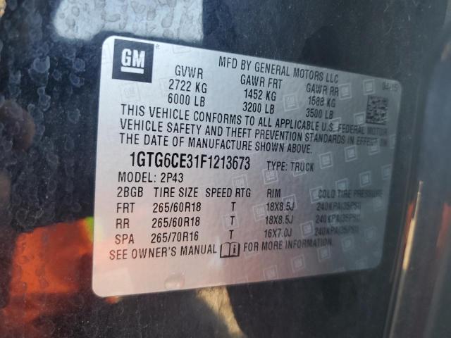 Photo 11 VIN: 1GTG6CE31F1213673 - GMC CANYON 