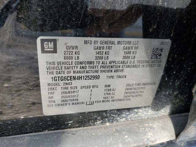 Photo 11 VIN: 1GTG6CEN4H1252990 - GMC CANYON SLE 