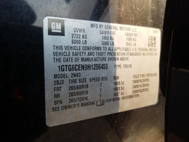 Photo 9 VIN: 1GTG6CEN9H1256453 - GMC CANYON SLE 