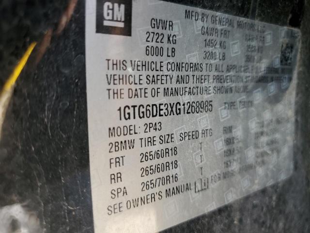 Photo 11 VIN: 1GTG6DE3XG1268985 - GMC CANYON 