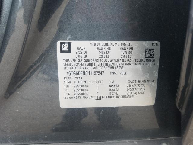 Photo 9 VIN: 1GTG6DEN8H1157547 - GMC CANYON SLT 