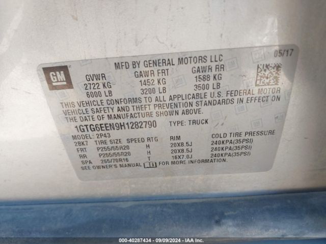 Photo 8 VIN: 1GTG6EEN9H1282790 - GMC CANYON 